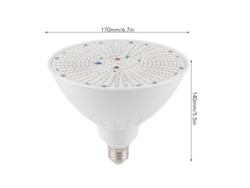 Lámpara LED para piscina de 12 V y 40 W con casquillo E26, iluminación RGB y mando a distancia.
