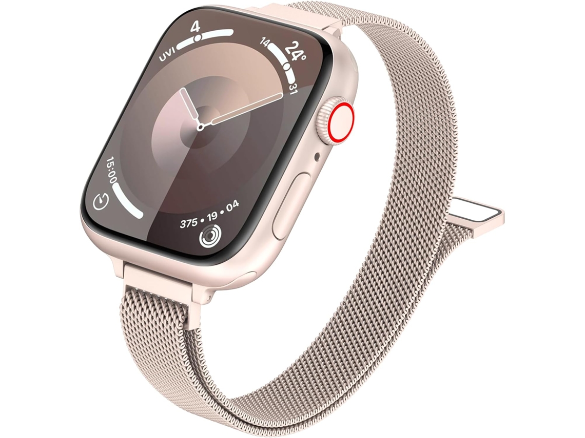 Pulsera milanesa ultrafina para Apple Watch de 41 mm, 40 mm, 38 mm y 42 mm (Serie 11/10) Starlights