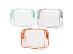 Neceser transparente con cremallera, para viaje NEVEANCE