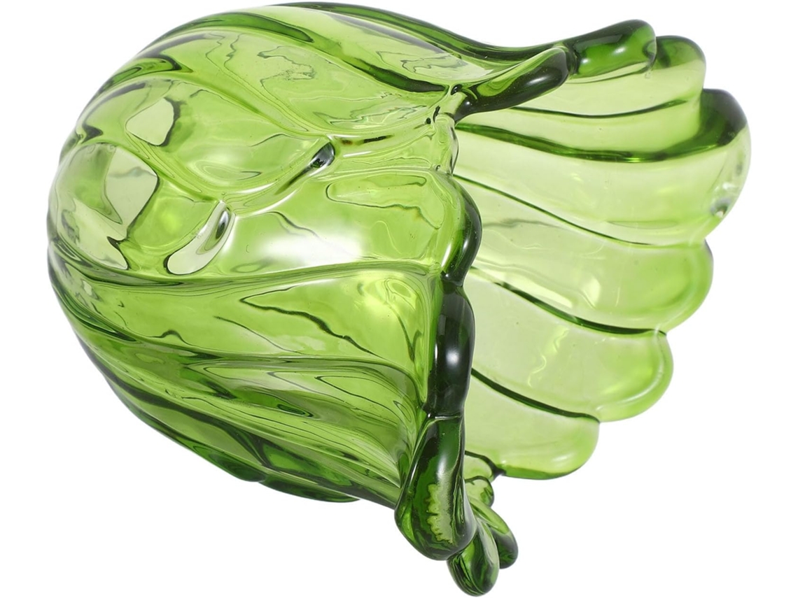 Lámpara De Mesa De Cristal Verde Con Amplia Compatibilidad E Iluminación Suave, Para Decoración De Interiores.