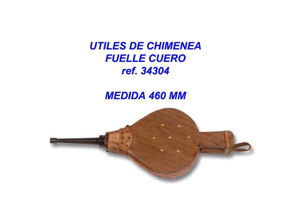 Utiles chimenea fuelle cuero 460 mm 34304
