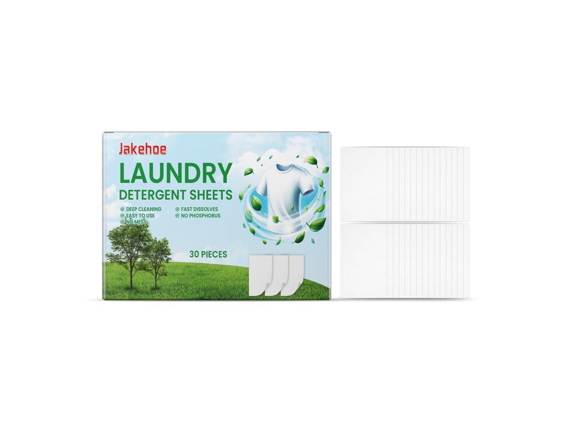 Hojas de detergente concentrado ecológico para la ropa