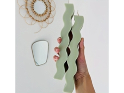 Molde de silicona para vela con forma de onda 3D de Vayotoy