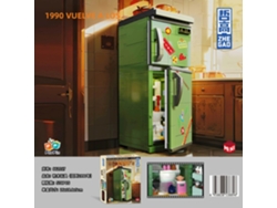 Juguete de construcción de estilo retro con forma de televisor/nevera y bloques de construcción. Artículos nostálgicos, minirompecabezas creativos y decorativos. Mdug