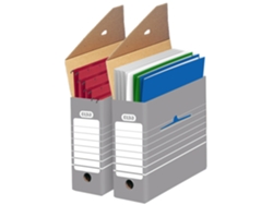 Caja de Archivo ELBA Tric Ancho 95 Mm para A4 Gris/Blanco