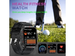 Reloj Inteligente Deportivo Y Al Aire Libre Con Triple Resistencia Y Función De Llamada, Pantalla Grande De 1.96 Pulgadas