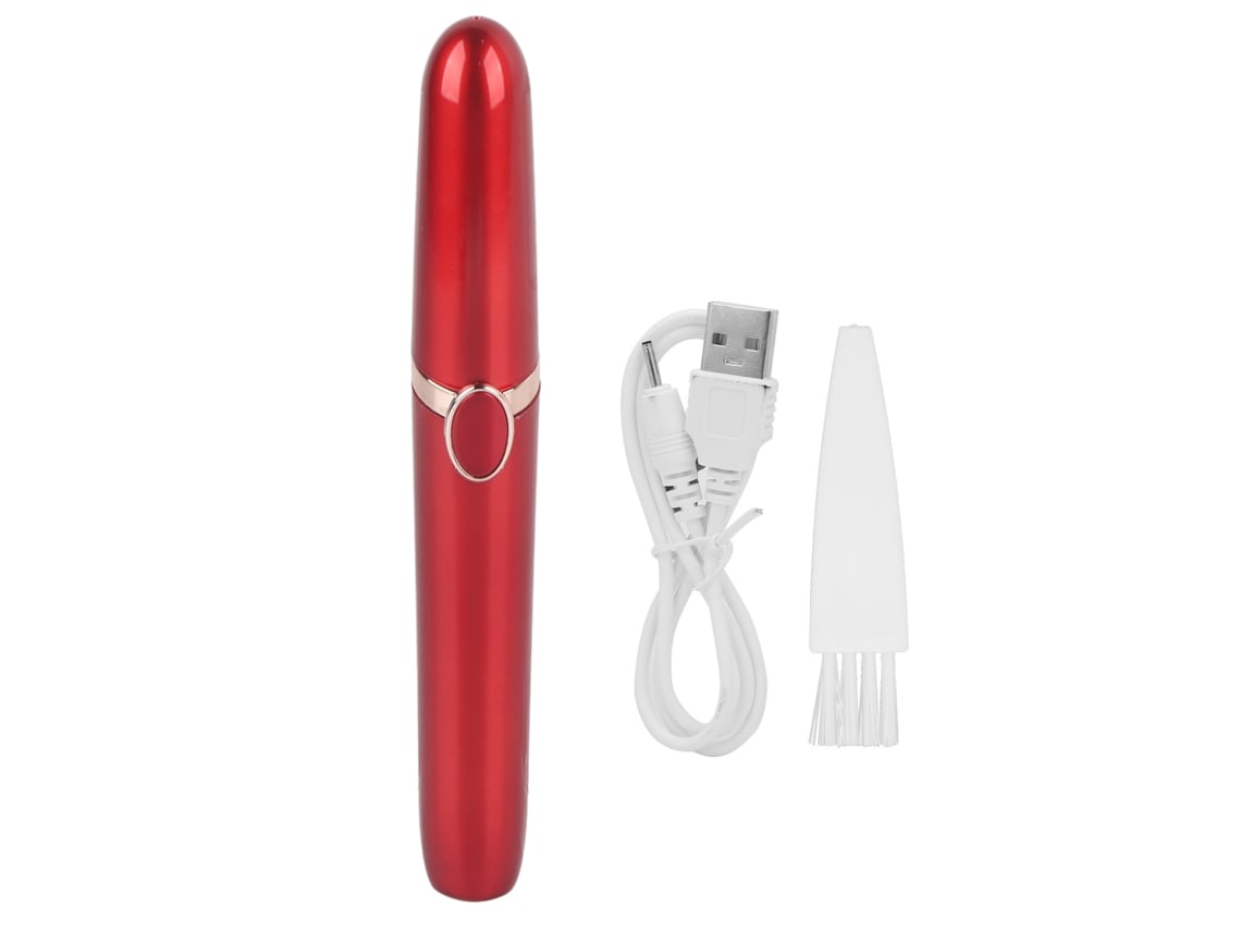 2026-afeitadora Eléctrica Para Cejas Usb Sem Dor Depiladora Facial Máquina Para Mulher Vermelha