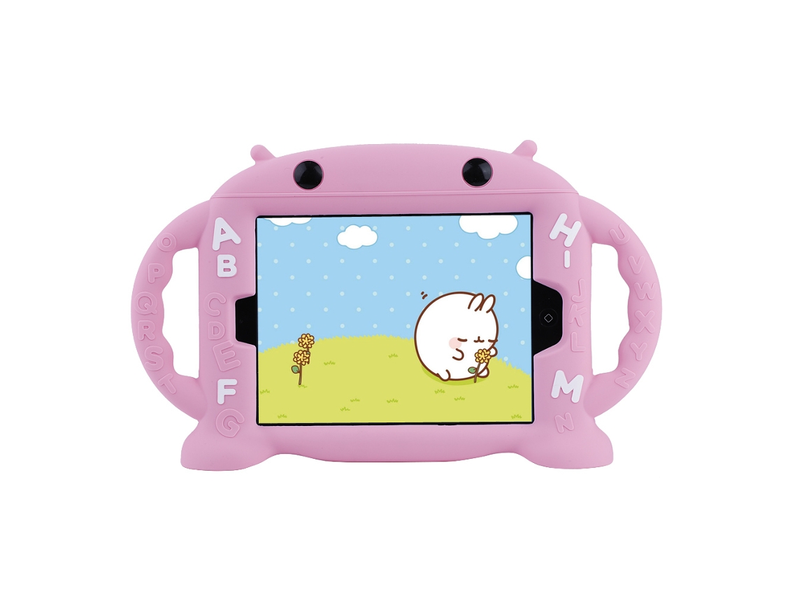 Funda de silicona suave resistente al agua y a los golpes para iPad Mini 1/2/3/4 en color oro rosa claro