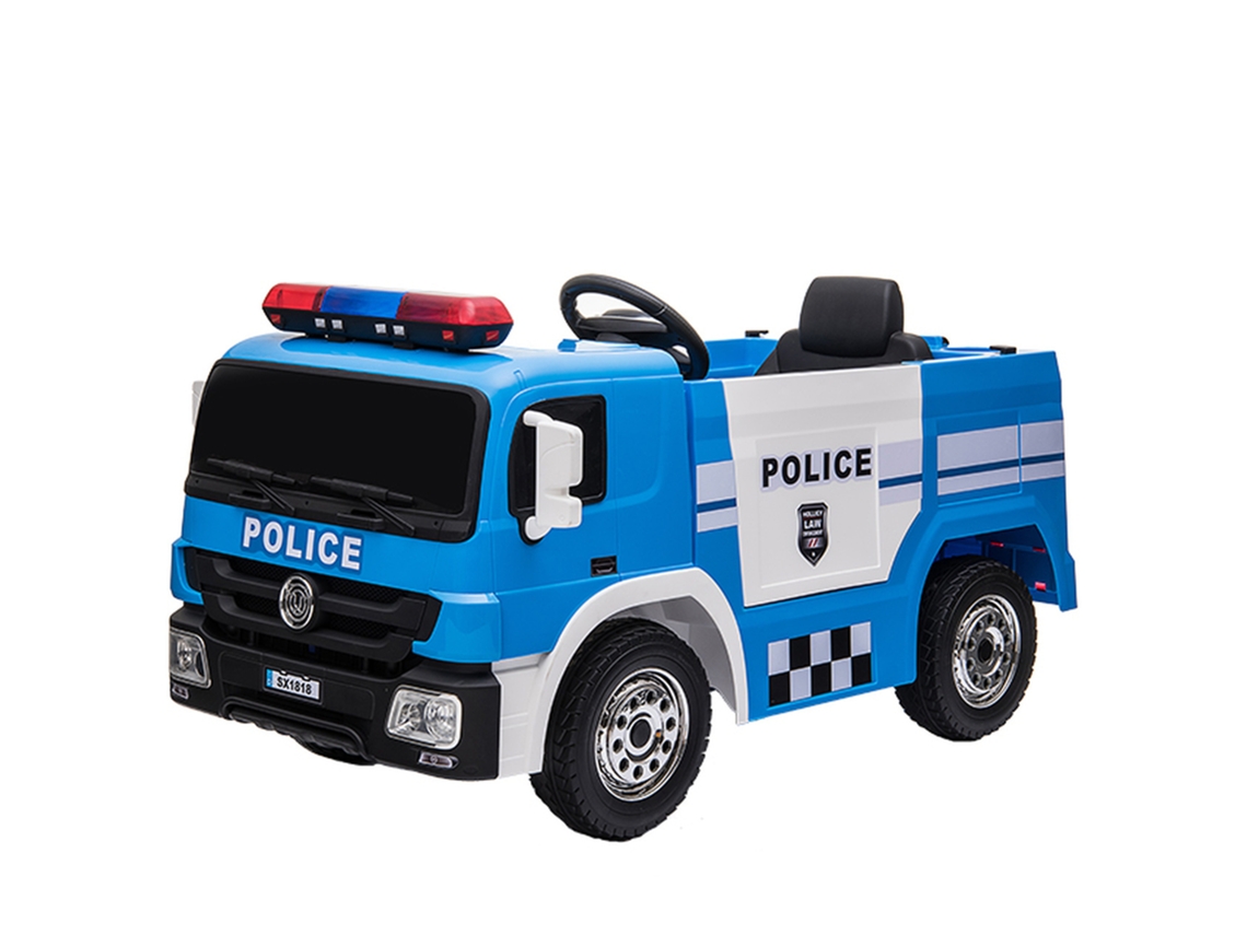 Camión de policía eléctrico XTRM azul de 12 V