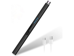 KOFIHETY Encendedor eléctrico de plasma, sin llama, recargable por USB con cierre de seguridad para aventuras al aire libre.