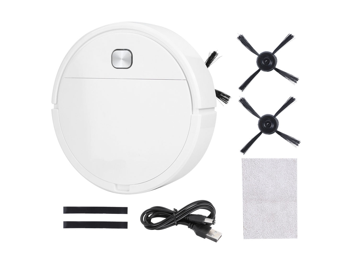 Aspiradora robot inteligente recargable con carga USB para la limpieza del hogar