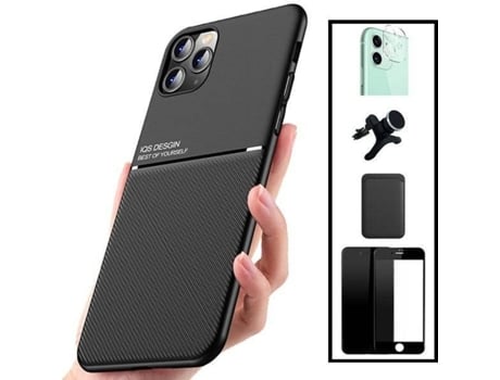 Kit Funda Magnetic Lux, Magnetic Wallet, 5D Full Cover, Protector de Cámara Trasera y Soporte Magnético de Coche Reforzado Xiaomi Mi 11 Lite PHONEC...