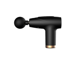 Pistola De Masaje Recargable De Color Negro Para Aliviar La Tensión Muscular Y Favorecer La Recuperación.