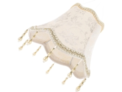 Lámpara de mesa de tela beige E27 SFUSHOS