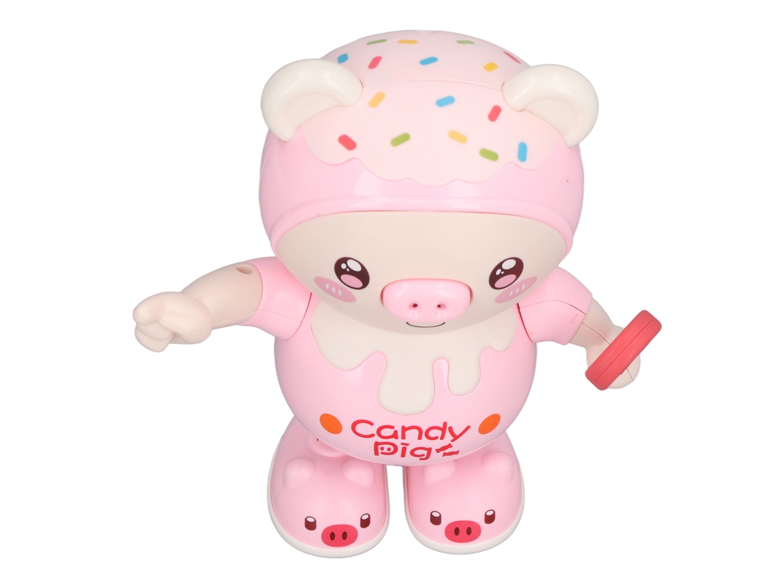 Cerdito Electrónico Bailarín Con Luz Y Música, Interactivo, Caminante, Para Niños, Rosa