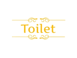 Adhesivo de pared de texto para cocina, baño y puerta (baño) Kofihety
