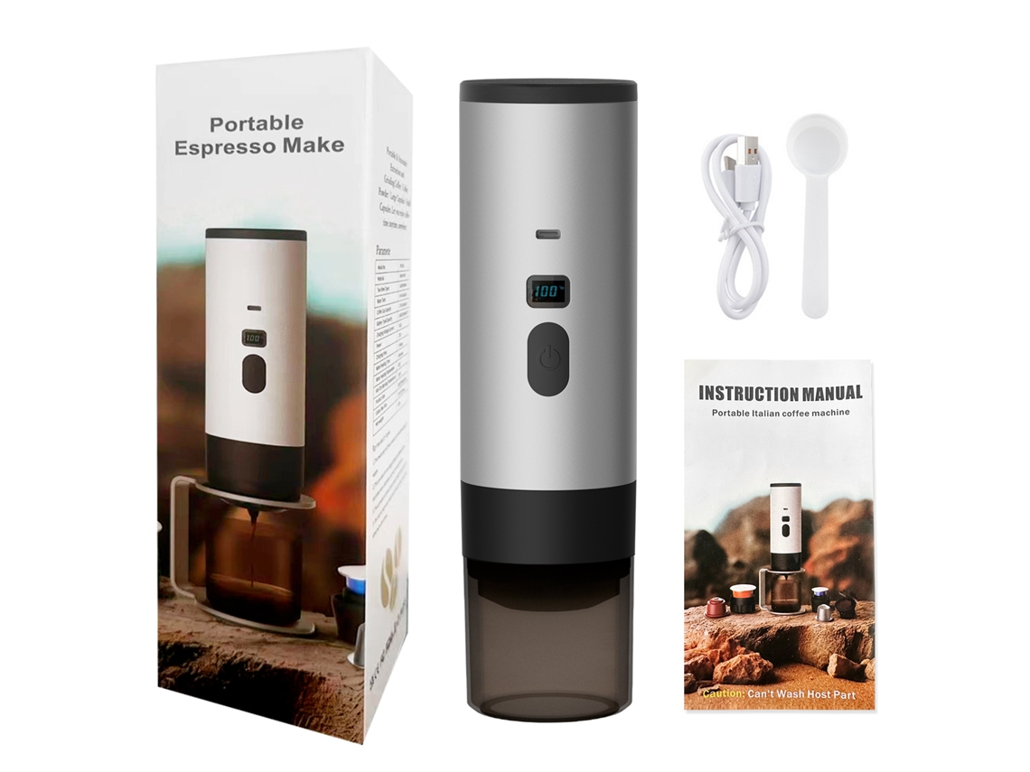 Cafetera espresso inalámbrica portátil (gris) Czhhmart