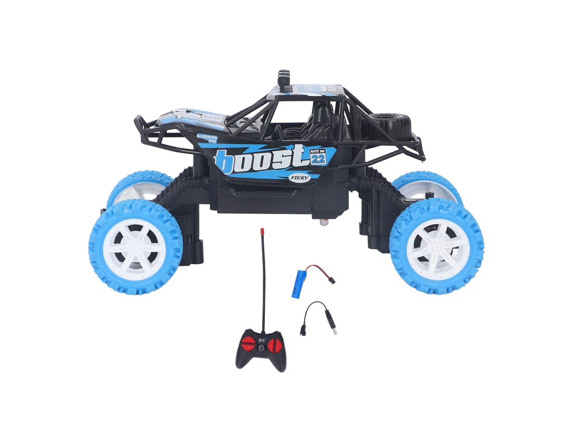 Dan26-coche De Stunts Con Control Remoto 4x4, Vehículo Todo Terreno Para Niños, Azul