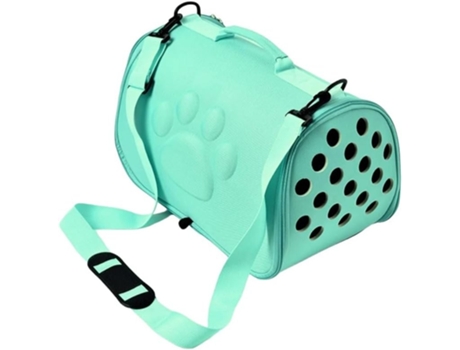 Transportin Bolsa para Gatos Perros Conejos Bolso de Transporte Plegable Mascota Bolso Flexible con Cremallera (Azul) COSHANO