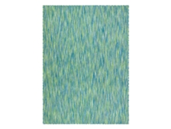 Moderno Fisy Alfombra Sisal 20776 Zigzag, Mezcla Azul (180 x 270 cm)