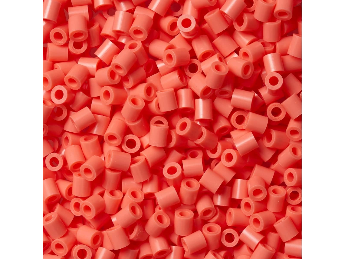 Juego de Mosaicos HAMA Set de Cuentas de Plastico midi light pastel red (1000 Peças - Rojo)