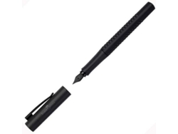 Pena de Caligrafia FABER-CASTELL Grip Edition All Black F Preto