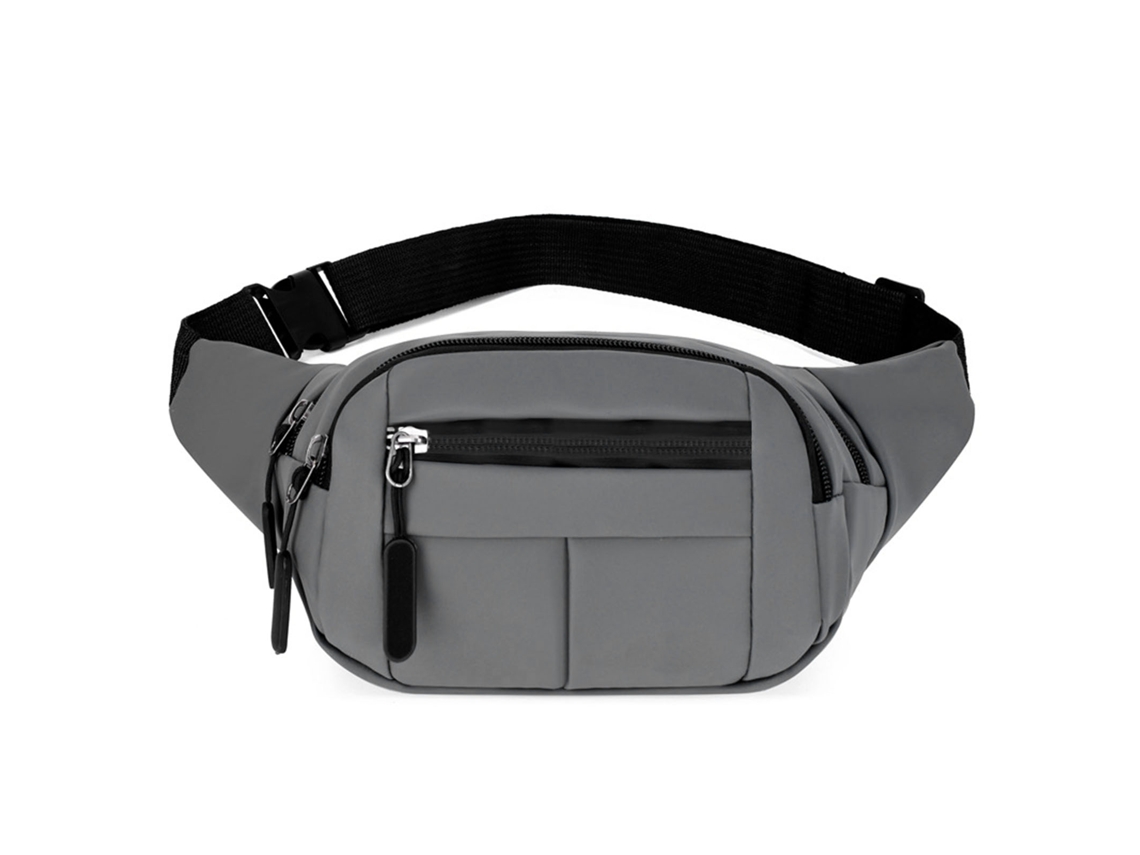 Riñonera Para Hombre Con Múltiples Bolsillos, Impermeable, De Gran Capacidad, De Nailon Y Con Cinturón Ajustable.