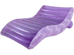 Flotador de piscina inflable de PVC con forma de flamenco morado