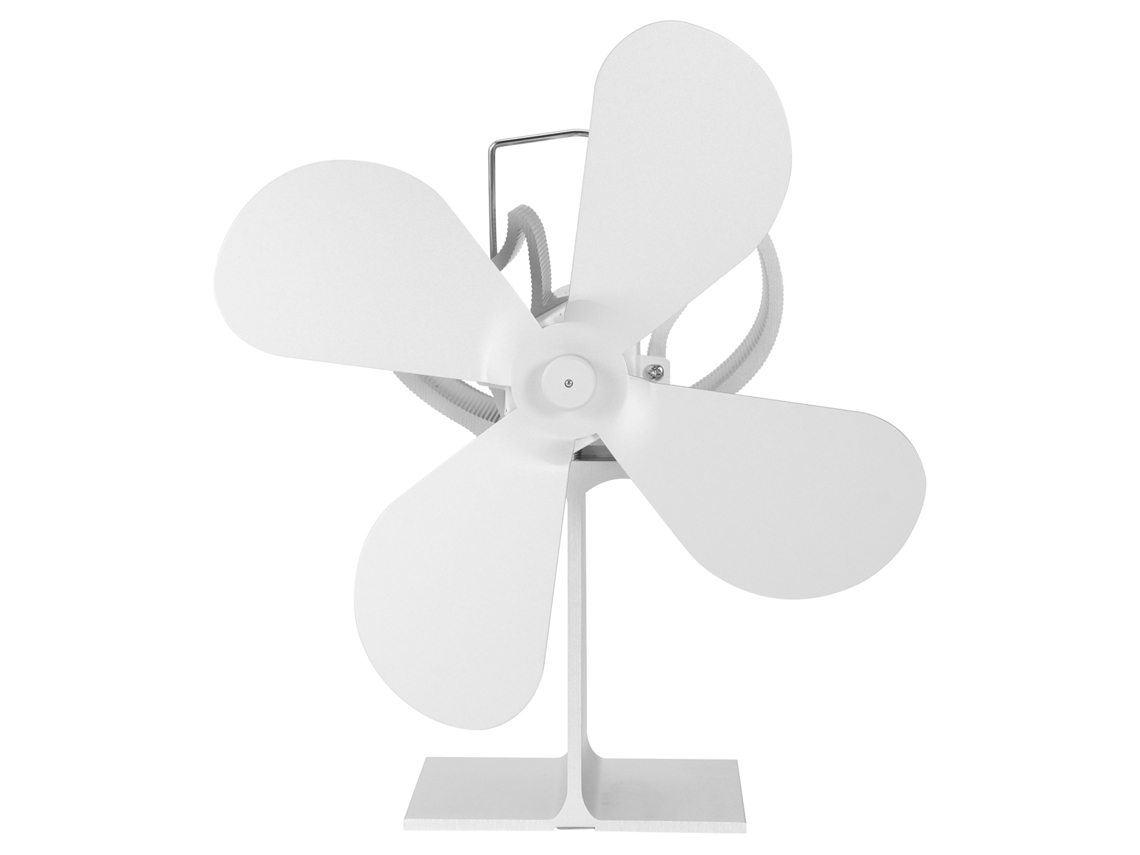 Ventilador portátil para invernadero con 4 aspas para la distribución del calor.