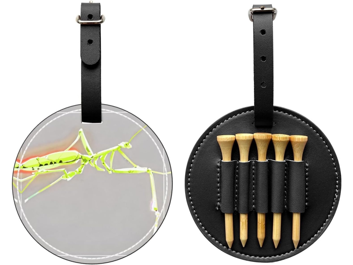 Bolsa para tees de golf Mantis Gloss Black, negra, sin marca