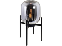 Lámpara de Mesa FABRILAMP Murilo (Negro - E27 - Máx. 60W - Cristal - Metal)