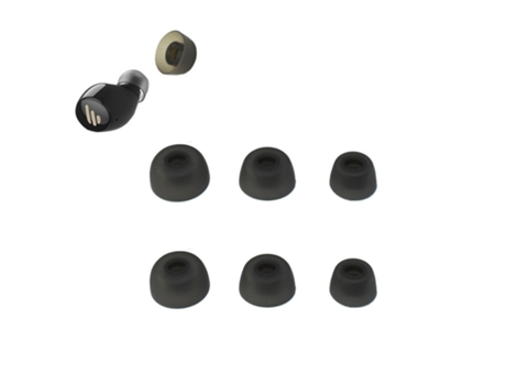 Tampões auditivos de silicone para Jabra Elite 75t/ 65t/ Active/Sport Evolve, S/M/L Gris