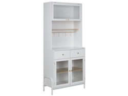 Vitrina BELIANI Parlin de MDF Blanco 78x40x180