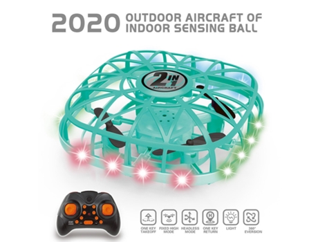 Mini Drone, RC UFO Aircraft (Duración de la batería: 6 min - Verde)
