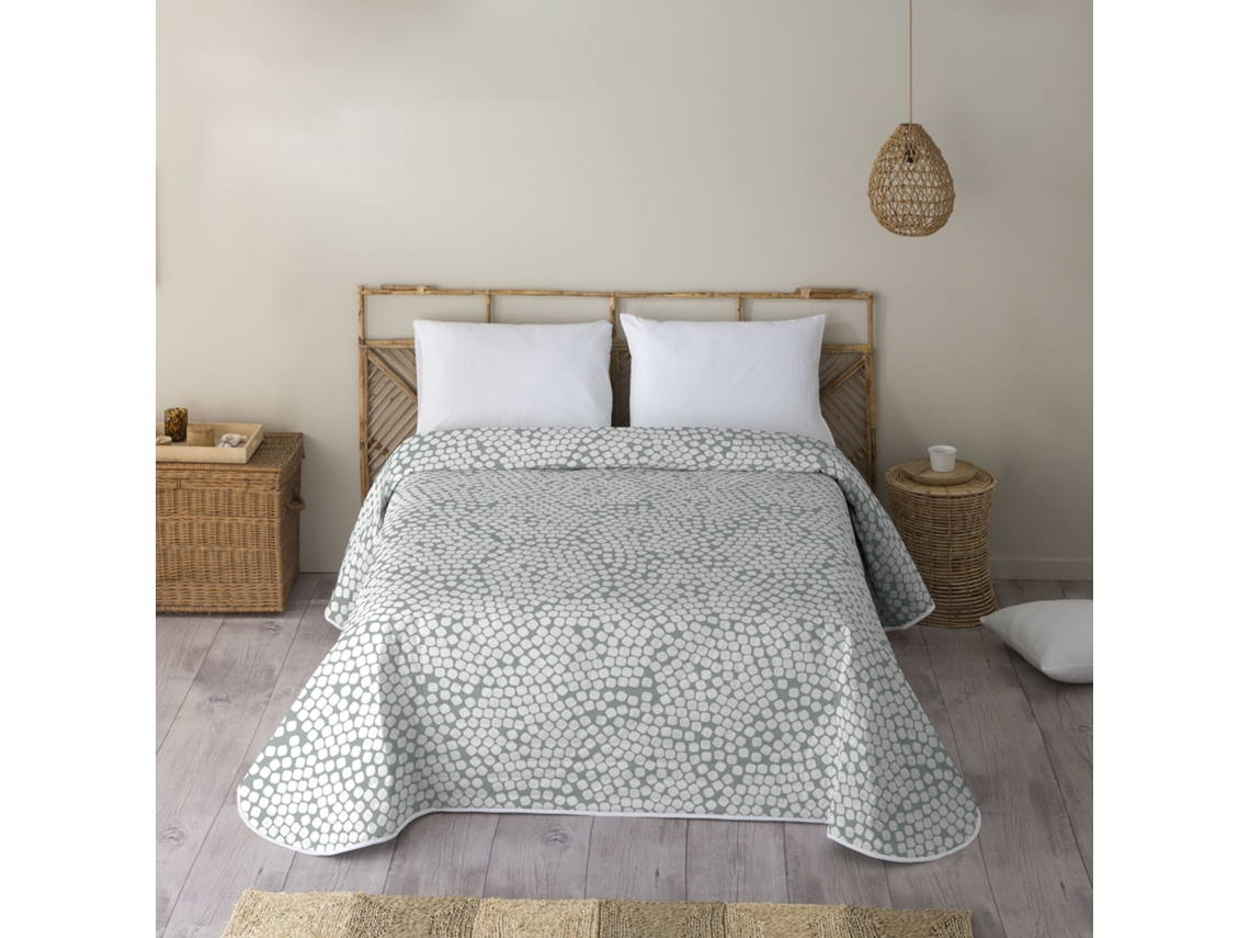 ICEHOME - Colcha Bouti Estampado - Gramaje 70 Gramos - Cama 90 - PEBBLES