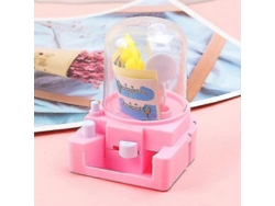 Mini Máquina De Caramelos Portátil Con Garra (rosa): Diversión Y Entretenimiento Para Fiestas De Cumpleaños Y Niños.