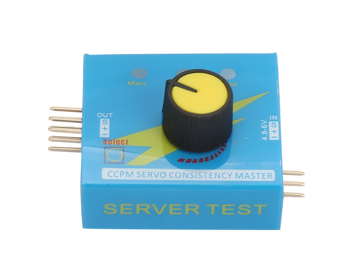 Probador De Servos De 3 Canales Con Indicador De Tres Etapas Para Motores Rc Esc De 4,2-6,0 V Cc