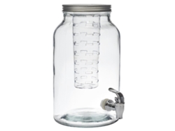 Dispensador de bebidas con recipiente para aromatizar