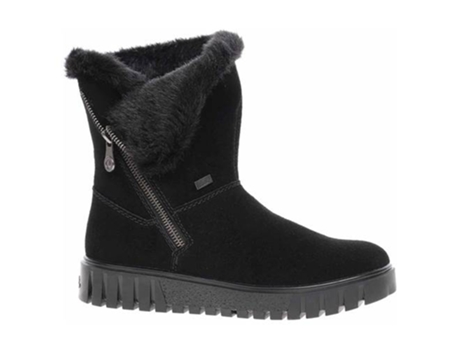 Botines RIEKER Gamuza Mujer (38 EU - Negro)