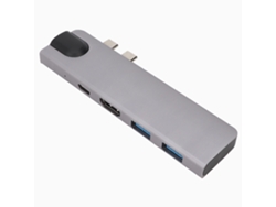 Adaptador USB C Hub con HDMI y lector de tarjetas de memoria
