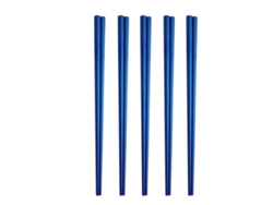 MEOIRUERY Palillos Reutilizables de Acero Inoxidable, 5 Pares, Fáciles de Usar, 23cm para Familia/Hotel/Restaurante