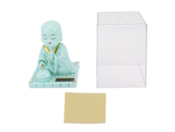 2026-figura De Monje Pequeño Solar Nodding Buda Chino Estatua Ornamento Para Coche O Hogar