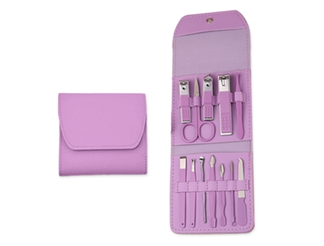 Juego De Manicura Juego De Cortaúñas 12 En 1 Para Uñas De Los Pies - Macaron Púrpura ZMDECQNA