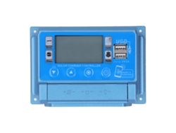 Controlador de carga solar MPPT autoadaptable de 12 V, 24 V, 36 V, 48 V y 60 V con regulador de panel fotovoltaico dual USB y Bluetooth, 50 A