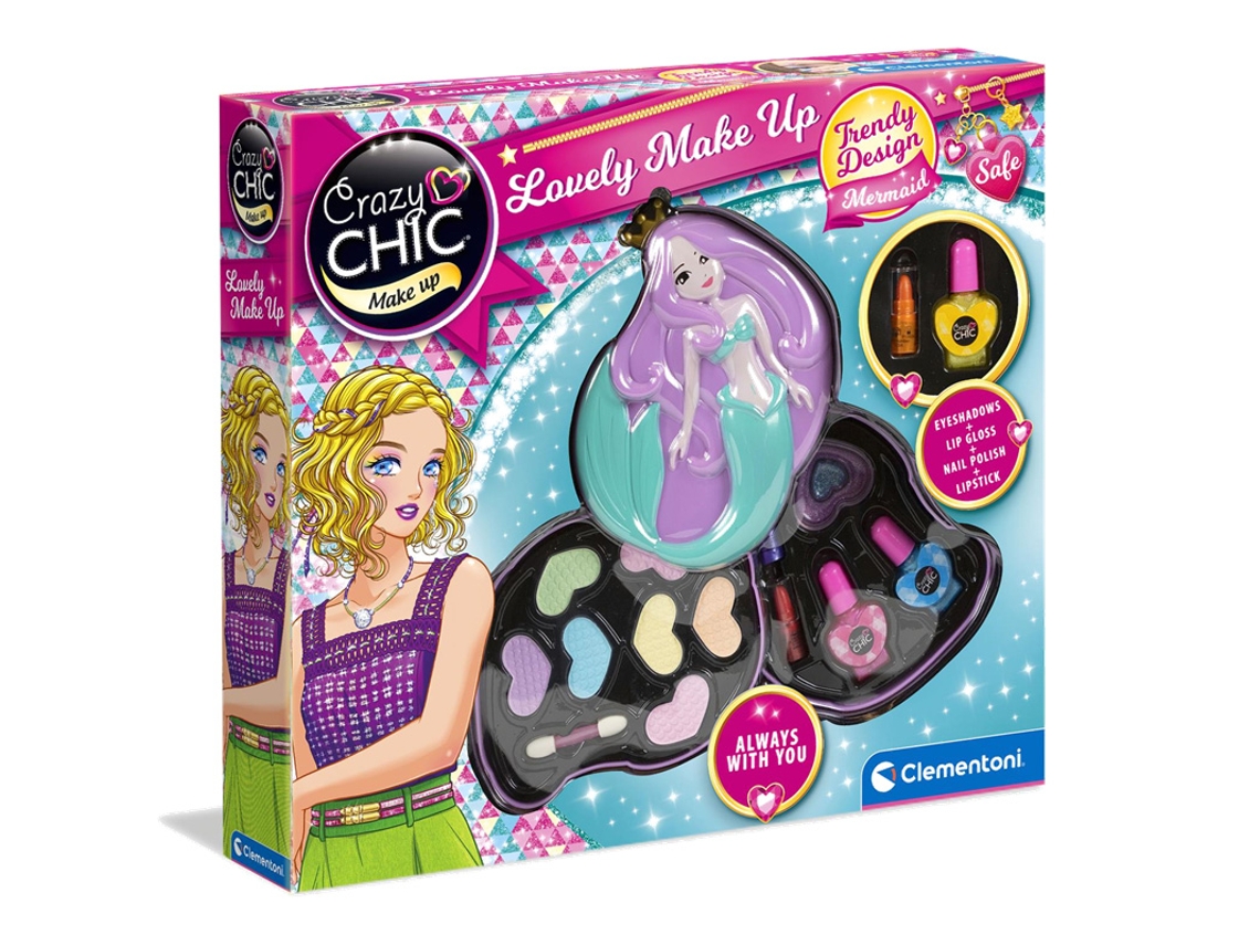 Juguete CRAZY CHIC Sirena Makeup (Edad Mínima: ‍6 Años - 34 x 30 x 6 cm)