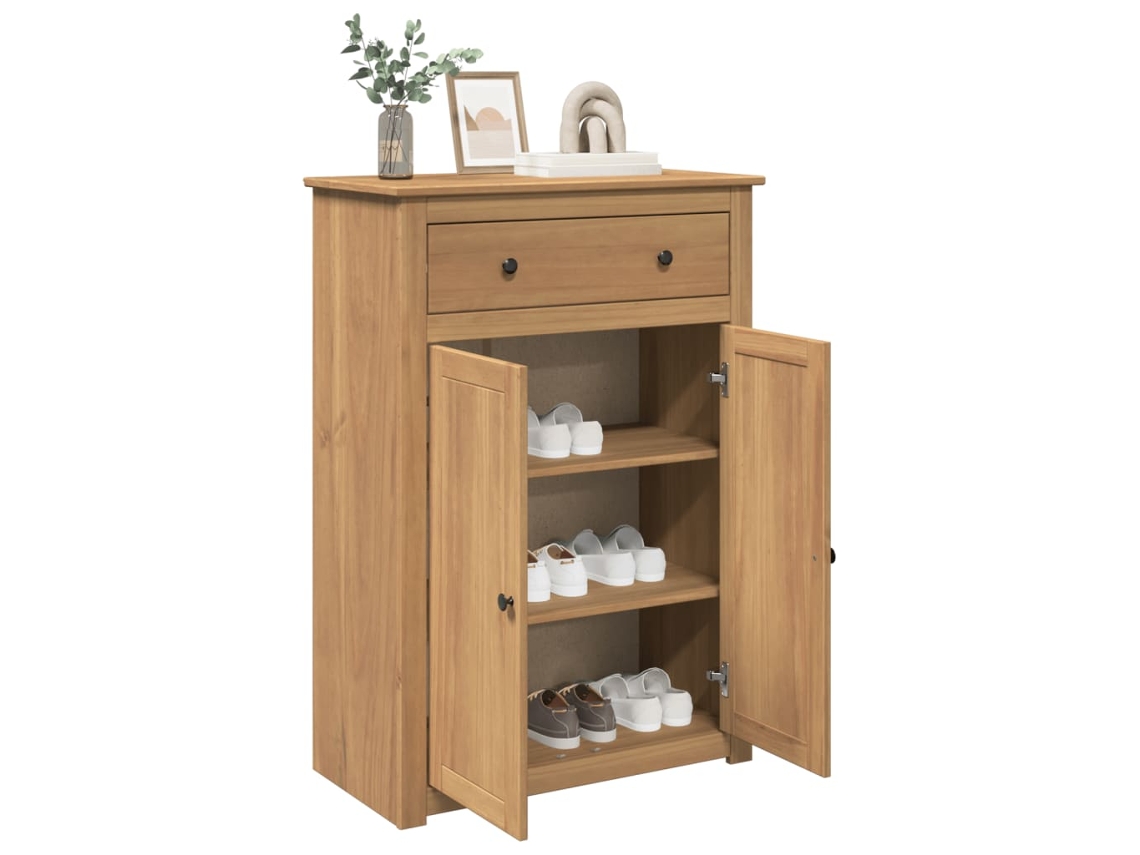 Mueble Zapatero | Zapatero Panama Madera Maciza De Pino 80x40x114 Cm
