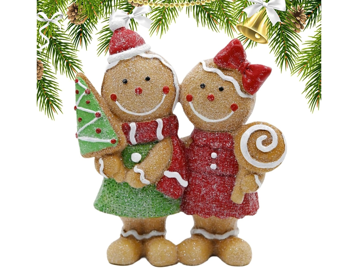 Figura De Pan Jengibre Pieza Mesa Con Personajes Invernales Peque A Navide Para Toda La Familia Regalo Unisex Hombres Y