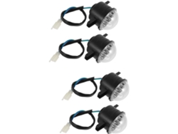 Juego de 4 accesorios LED para faros delanteros de vehículos todo terreno