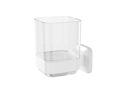 2026-soporte De Cepillos De Dientes Y Vasos De Baño De Pared, Adhesivo Sin Taladrar (blanco)