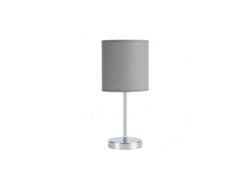 Lámpara de mesa Chanza 1xe14 Cromo con pantalla gris 37x16x16 cm Fabrilamp